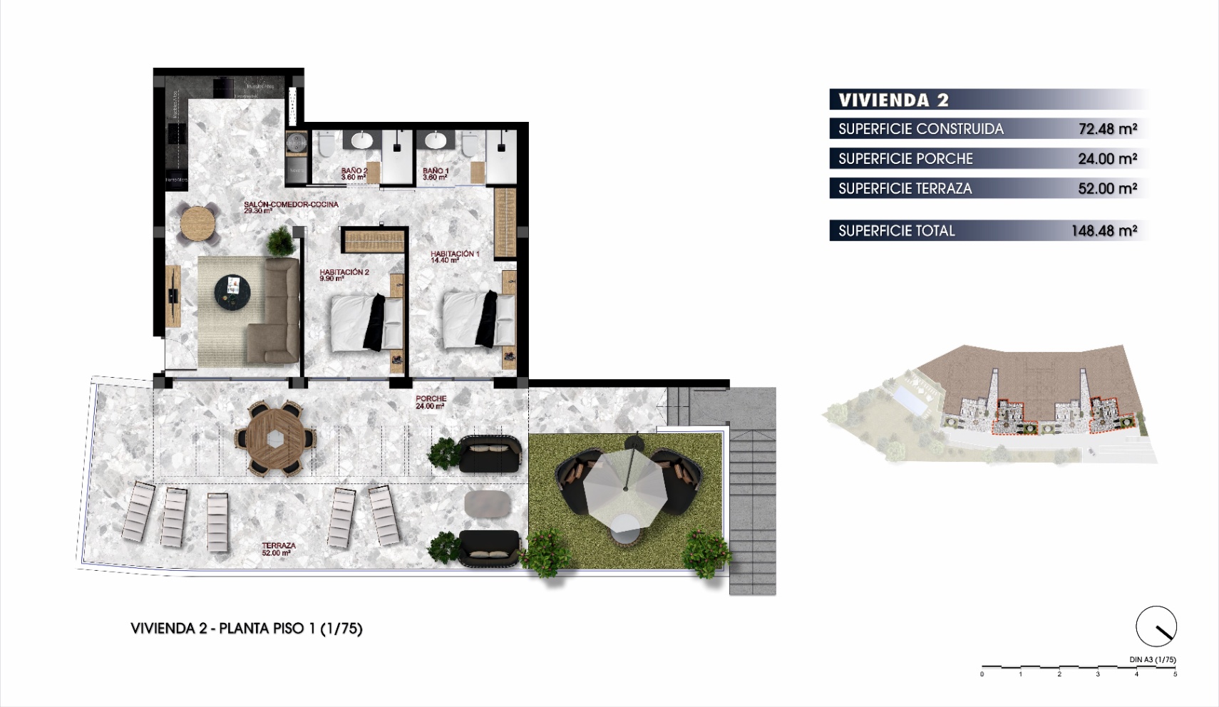 Nuevo apartamento de lujo en Finestrat - Benidorm